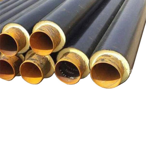 Black and Yellow Jacket Steam Insulation Line Pipe