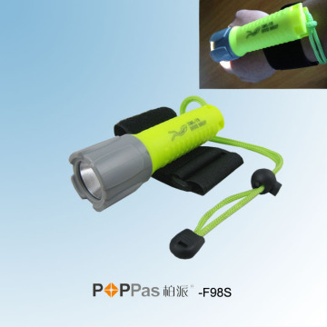 120lumens CREE XP-E R2 Professional Diving LED Flashlight (POPPAS-F98S)