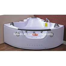 White Acrylic Sanitary Whirlpool Massage Bathtub (OL-003)