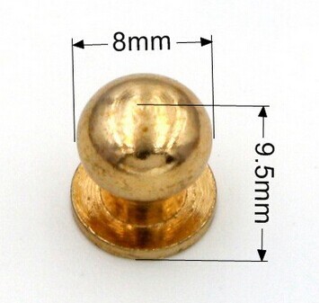8mm brass stud for bags