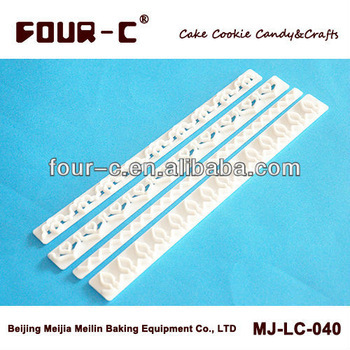 Plastic gum paste decorating cutters,cake edge cutters,fondant design cutters