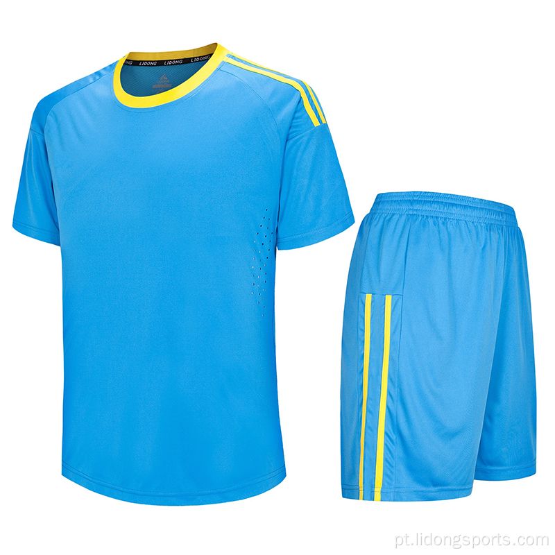 Conjunto de Jersey de futebol de futebol de futebol atacadista