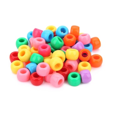 50G Mix Color Acrylic Plastic Pony Beads