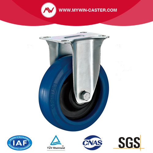 American Medium-Light Rigid Elastic Rubber Castor Wheel