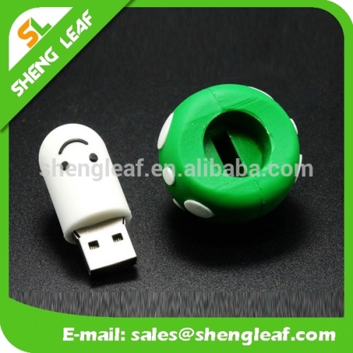 mini cheap rubber cartoon character cute usb flash drive