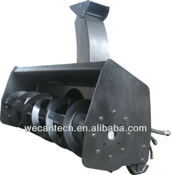 Skid steer loader snow blower; snow blower