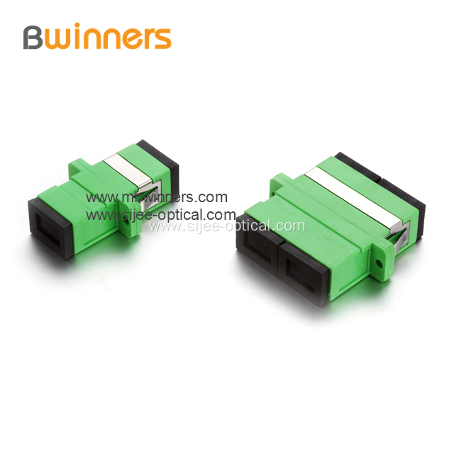 Simplex Duplex Plastic LC Fiber Optic Couplers Flange