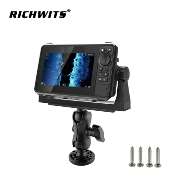 Fish Finder Mount Base, Ball-Mount Fish Finder Mount, 360 Degree Rotation Fish Finder HolderBoat Fish Finder Electronics Mount