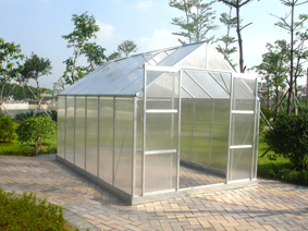 DIY aluminium greenhouses for vegetables used