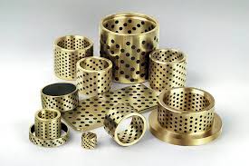 Oilless Copper Sleeve Round Flange Flange Thists Self Bearing النحاس النحاس المرصع بالجرافيت الجرافيت بوشات الجرافيت