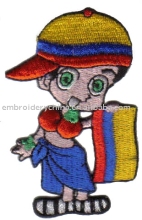 embroidered Girl Flag patch