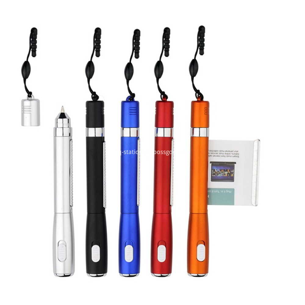 Flashlight Banner Pen with Stylus 