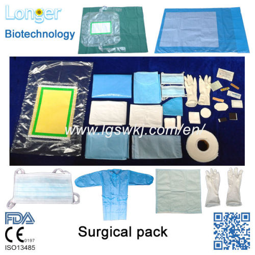 China Manufacturer CE Sterile Surgical Drape Pack