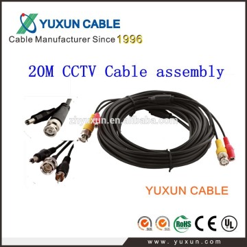 10M pre made AV cable Factory price CCTV camera cable