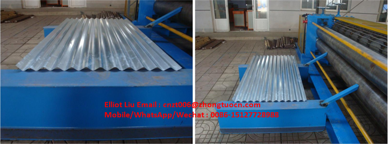 Corrugated round wave roof sheet forming machine