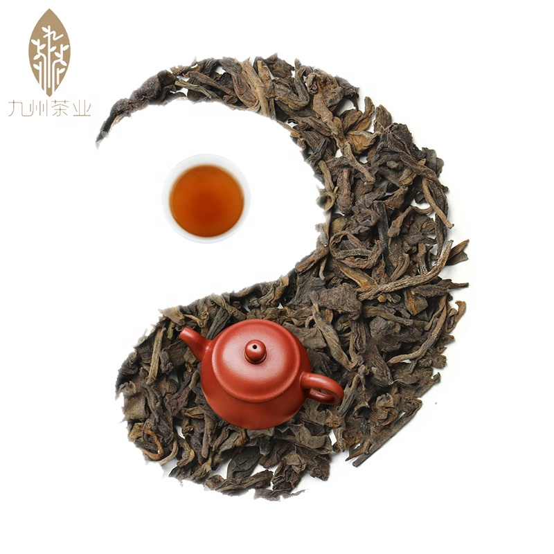 Chinese Natural Fermented Dark Red Pu'er Tea With Milk Flavor