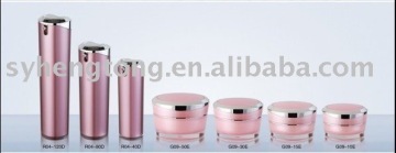 Slanted acrylic cosmtic jar