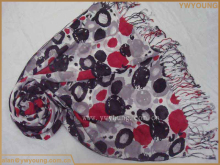 various color digital print lady scarf