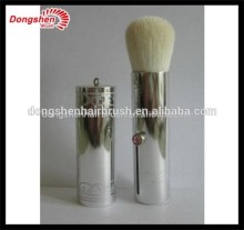 Natural hair beautiful Retractable Powder brush, Dispensing brush with diamond