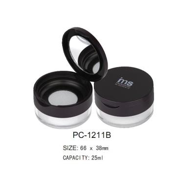 Plastik Kosmetik Bulat Bubuk Longgar PC-1211B