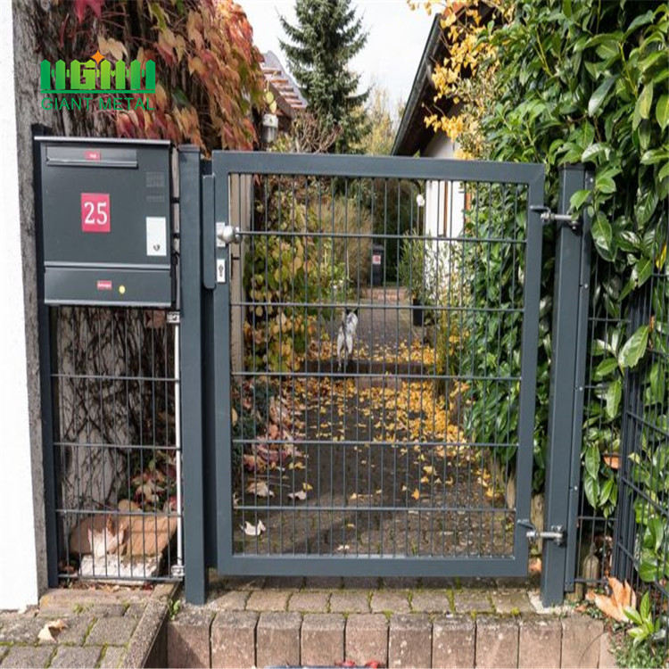 Yard metal fence gate