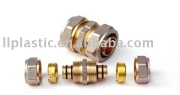 Brass pex-al-pex pipe fitting