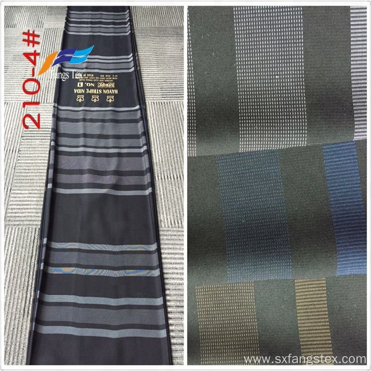 Warmly Polyester Rayon Nida Dubai Striped Knitted Fabrics