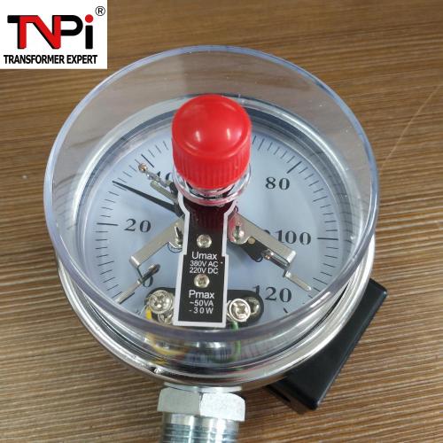 Bimetallisk termometer för bransch vertikal exekvering