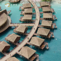 Model Miniatur Hotel Pantai Maladewa