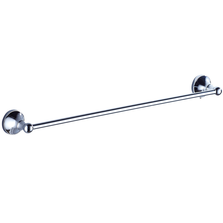 Matériel de salle de bain pendentif en laiton matériel simple galvanoplastie couleur chrome porte-serviettes unique