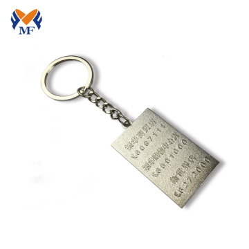 Personalized metal name keychains with customized logo