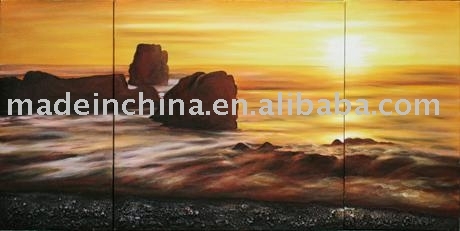 Group Oil Painting Sunrise&amp;Sunset