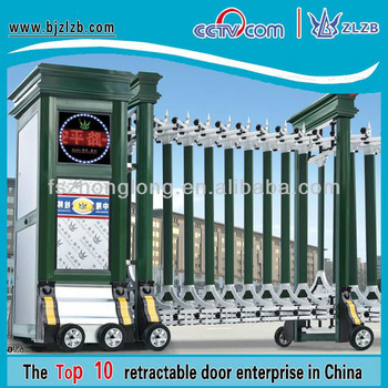 Automatic telescopic gate art gate aluminium sliding gate