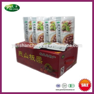 2015 Newly Organic Sweet Asian Flavor Shelled Cooked Healthy Chestnut Snacks