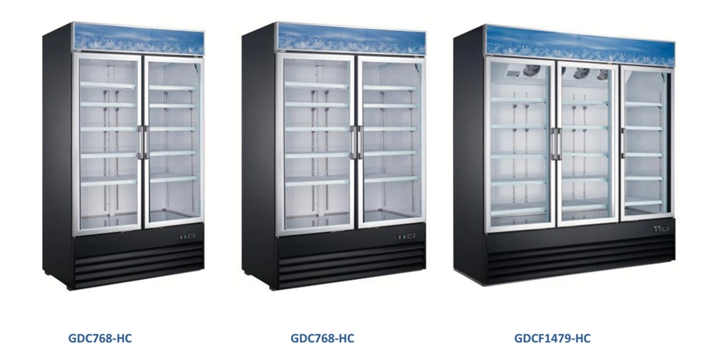 Cold Drink Vertical Display Cooler Glass Door Refrigerator for Supermarket