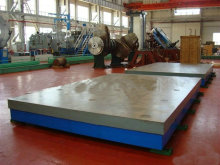 Ductile&grey  iron lineation plate with T-slot