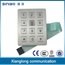 Hot sale self-terminal kiosk keypad 12 keys rugged numeric keypad usb kiosk keypad