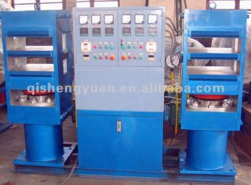 Double plate vulcanizing press