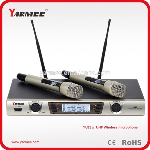 YU23 Dual channel wireless microphone UHF wireless microphone set