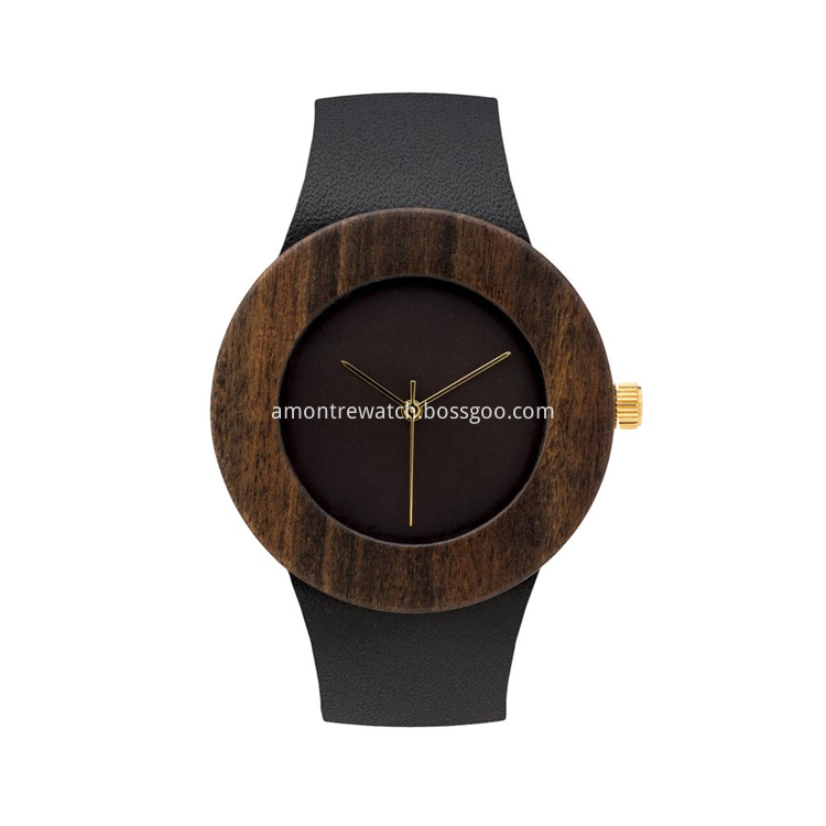 black wood watch