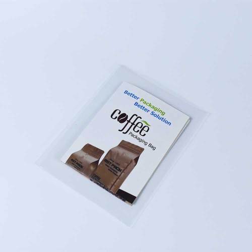 Transparent home compostable PLA single layer bag