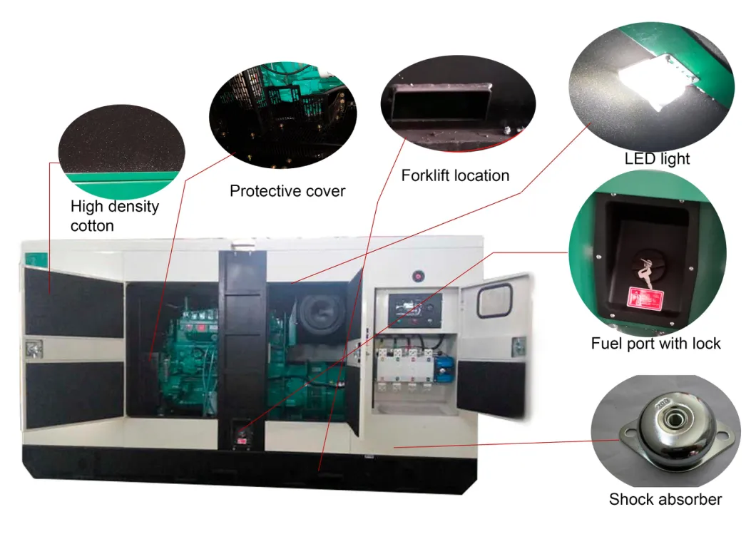 500kVA/400kw Quiet Electric Diesel Soundproof Generator with Leega Alternator Deutz Engine