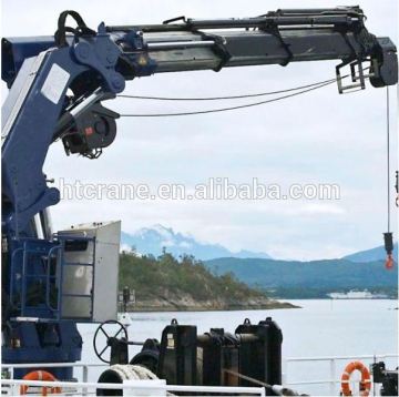 hydraulic telescopic boom marine ship crane