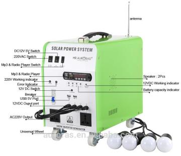 24AH 40w solar power system home whole house solar power system