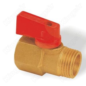 Brass mini ball valve chrome plated