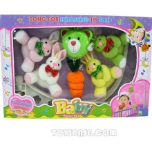 Baby Musical Box Rabbit Baby Mobile Playset - Infant toy,Baby toy,Baby Product WZC61508