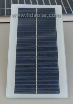 12V Low-power polycrystalline toughened glass laminated solar panel