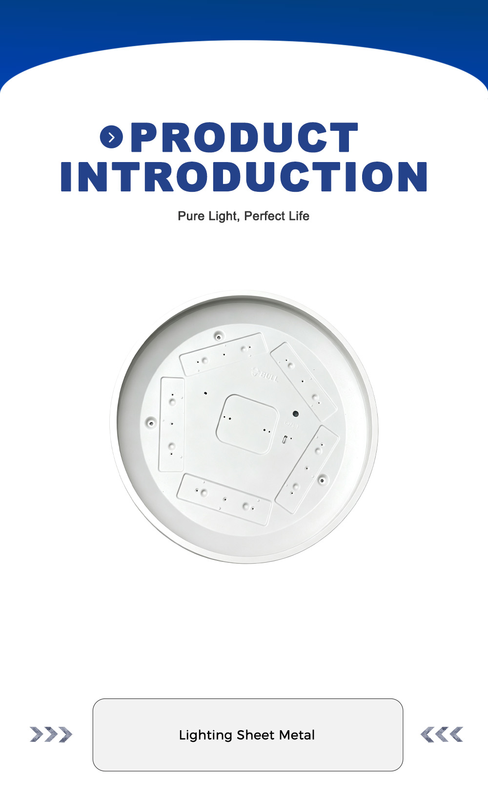 Pelat Dasar Lampu Bulat x Round Lamp Base Plate x