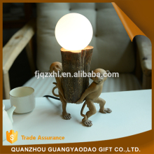Eco-Friendly white angel figurines table lamp resin craft