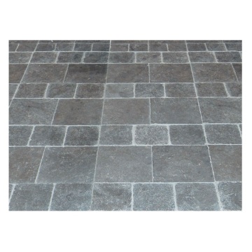 Belgium Blue Limestone Exterior Pavers - Antique Brushed Finish Tiles
